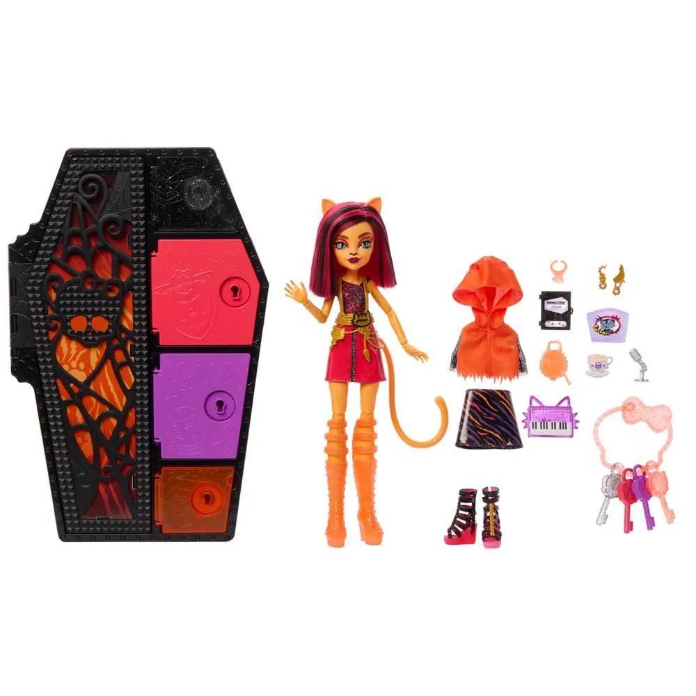 NIB - Monster High - Skulltimate Secrets ‘Toralei Stripe’ w/ Dress-Up Locker - Picture 13 of 13